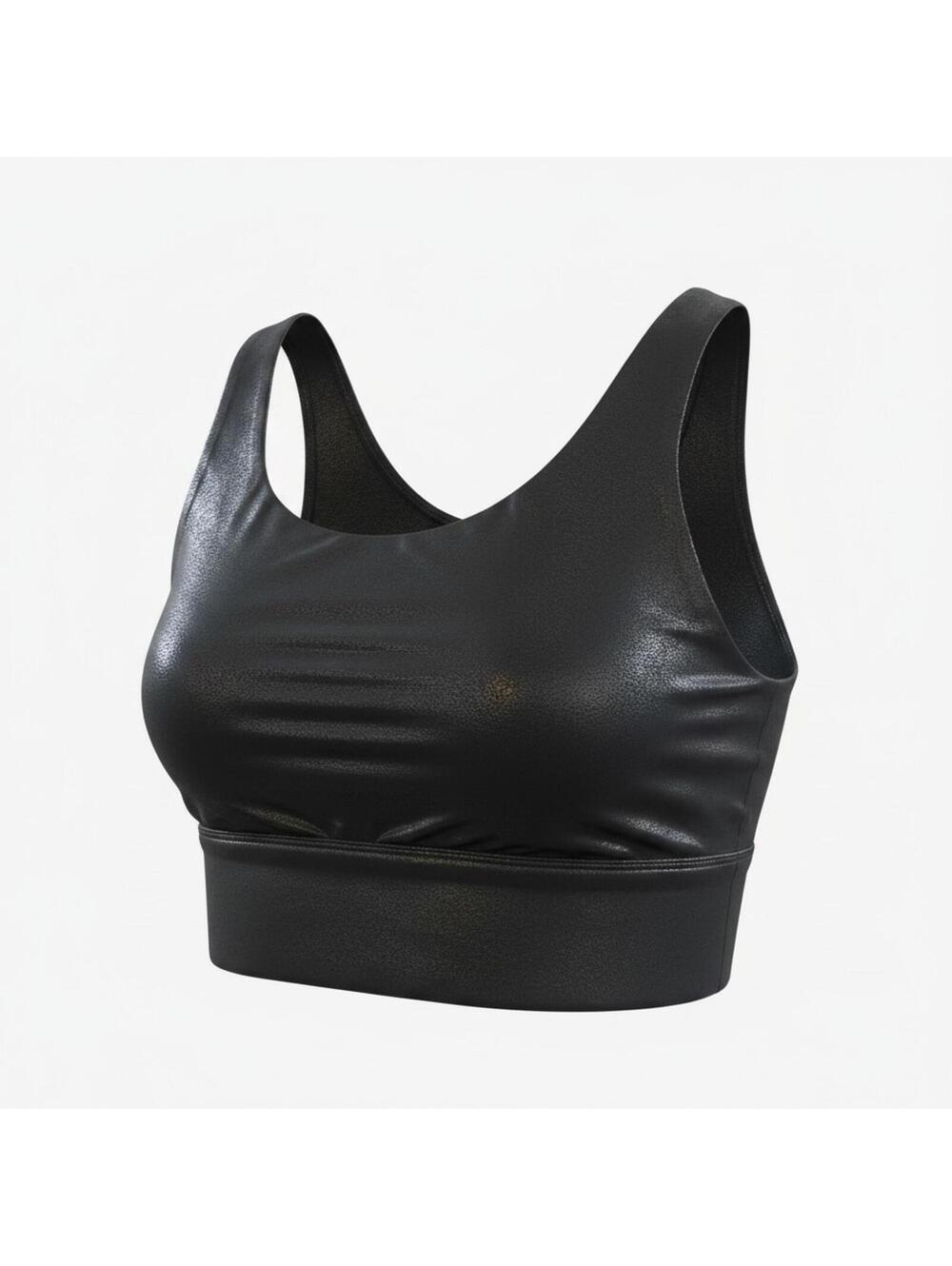 Shiny Crop Tank Top Sz M Y2K Whimsigoth